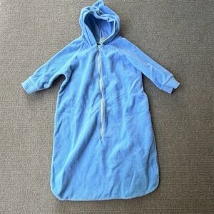 Ladybird Baby Bunting Sleep Sack Unisex Size M/1 Blue Hooded Zip Front